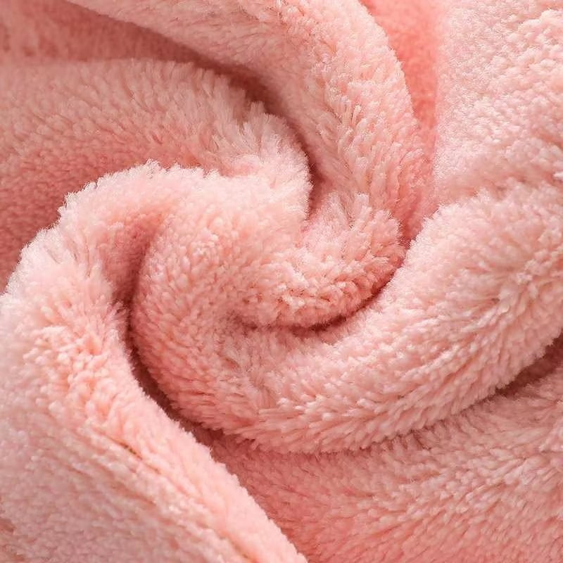 Absorbent Coral Fleece Microfiber Kitchen Dish Cloths Reusable Dish Cloth Towels