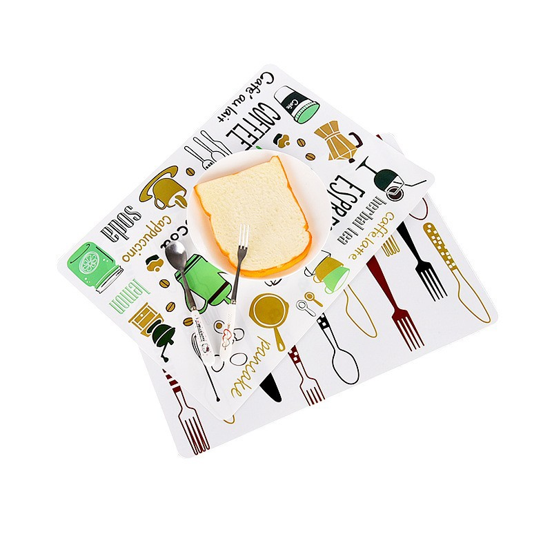 Vibrant Custom UV Printing PP Table Mat Dining Table Restaurant Plastic Placemat