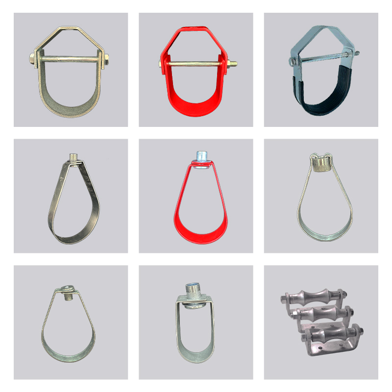 Galvanized Carbon Steel Swivel Conduit Hanger U/Clevis/Pear/Horseshoe Type