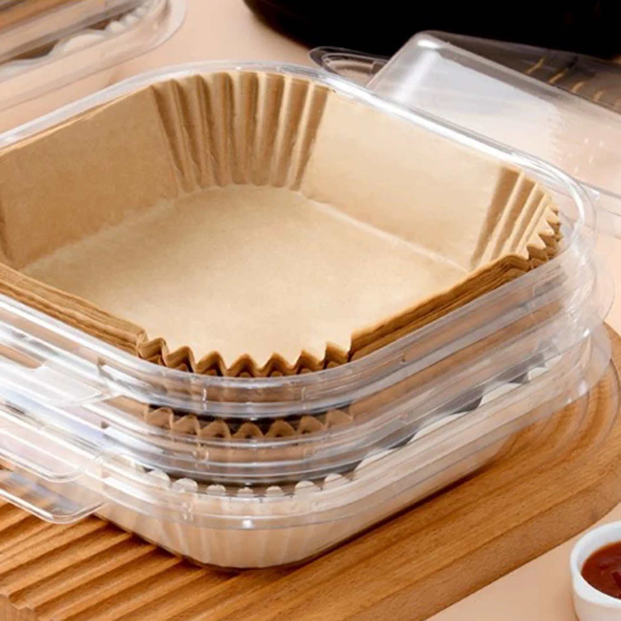 Premium Rectangular Air Fryer Parchment Paper Liners for Easy Cleanup