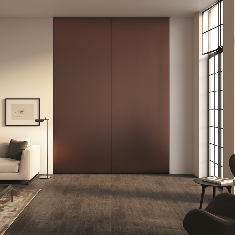 High-End Texture OEM ODM Custom Bedroom Doors Fire-Resistant Solid Wood Invisible Door Bathroom Indoor Aluminum Hidden Frame Door