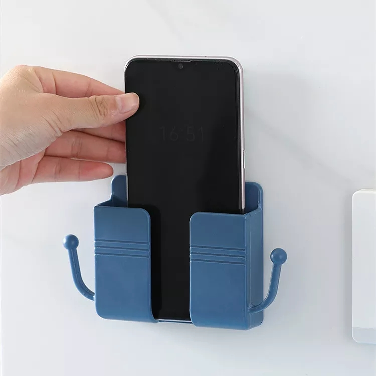 Universal Phone Charging Holder, Wall Mounted Charging Station-Fits All Phones, Remote Control Storage Box, Promotional Gift Plastic Storage Box