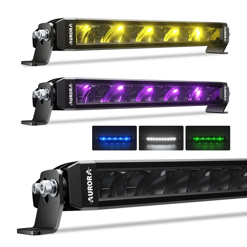 Aurora New Car RGB LED Off-Road Light Bar IP69K