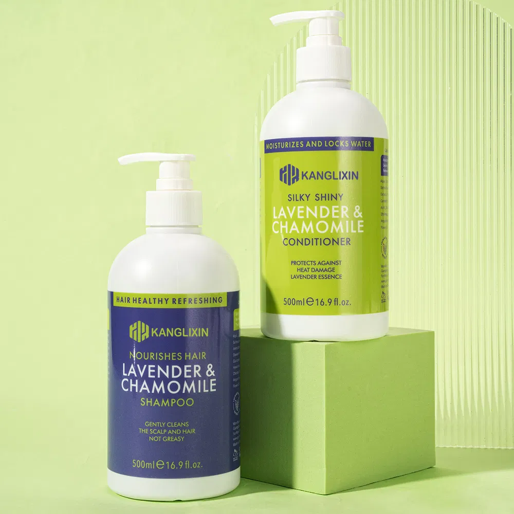 Chamomile Lavender Essential Oil Salon Hotel Deep Cleansing Soothing Nourishing Shampoo Conditioner