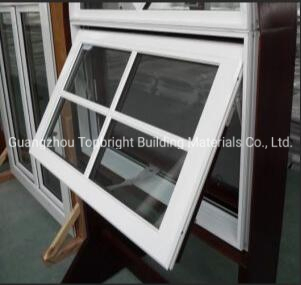 PVC/Upv Vinyl Tophung Window with Energy Saving with Tempered Clear Glass