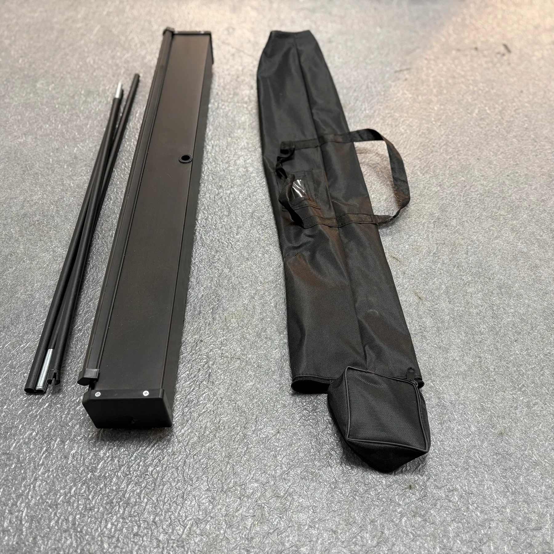 Premium Black Iron Roll up Banner Stand for Effective Advertising Display