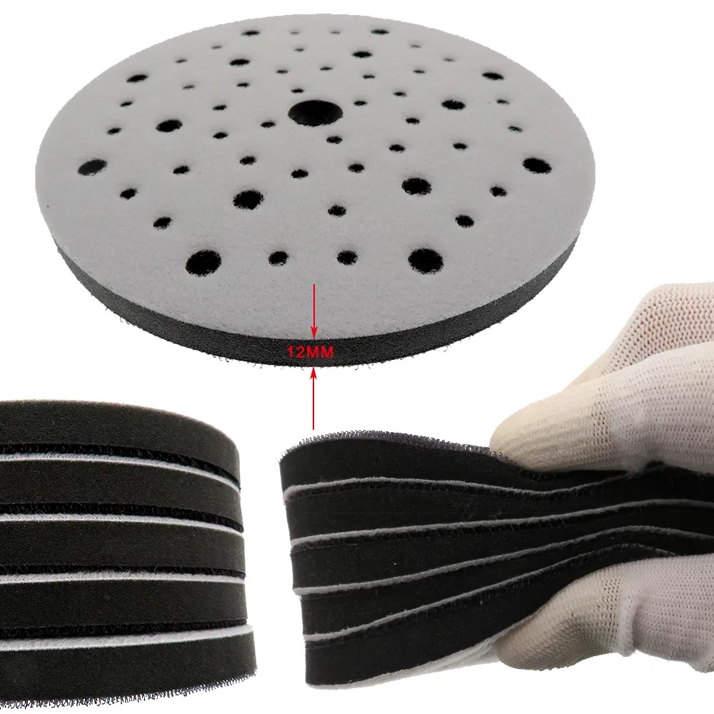 6inch 53-Hole Hook and Loop Sponge Soft Interface Pad for Polishing Grinding Power Tools Accessories