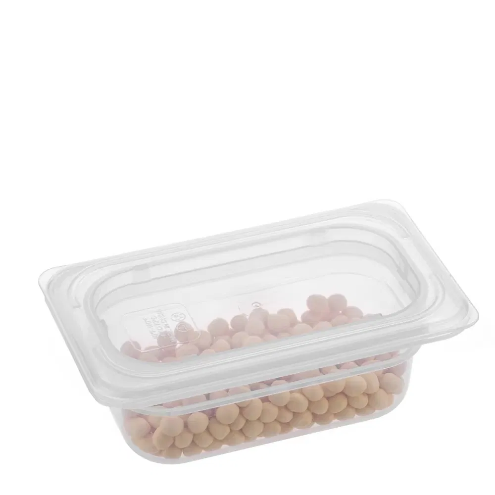 1/9 Translucent PP Plastic Gastronorm Food Pan Polypropylene Gn Container for Hotel & Restaurant Supplies