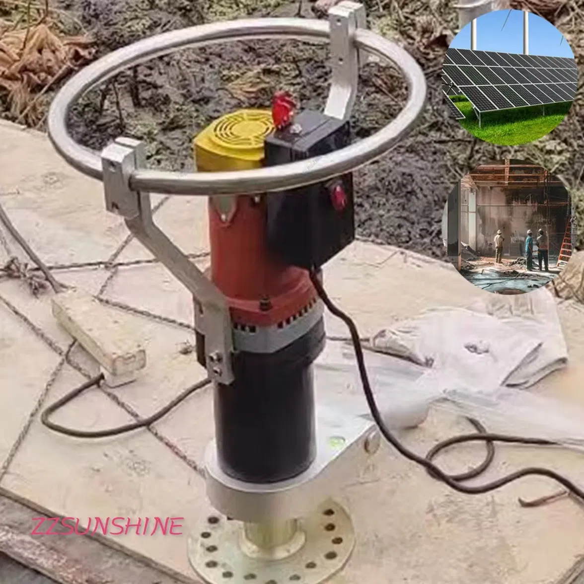 High and Low Speed Two Gears Driven Pile Machine for Ground Pile Construction in Narrow Areas