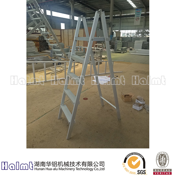 A Shape Double Side Folding Movable Aluminium Step Ladders