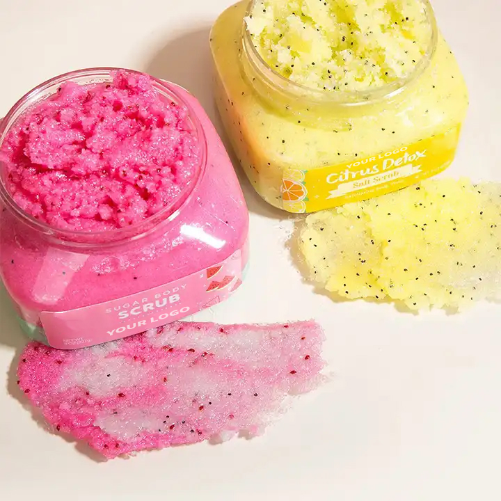 Private Label Himalayan Salt Sugar Exfoliating & Hydrating Body Scrub