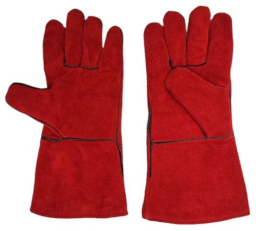 Premium Fireproof BBQ Gloves - Heat Resistant Cowhide Cooking Mittens