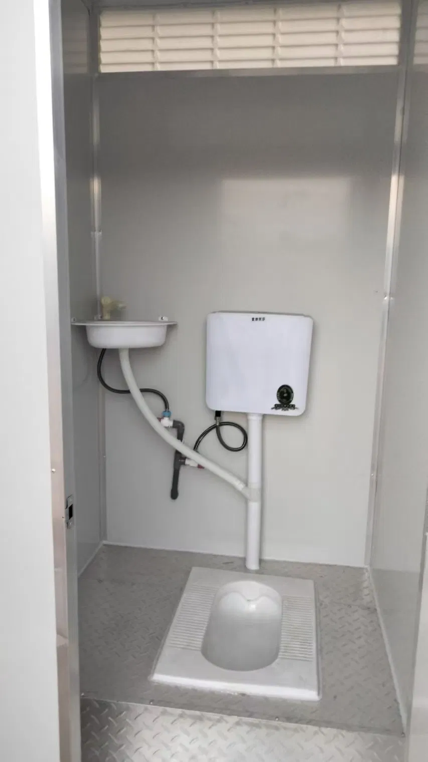 Toliet Iron Outdoors Public Portable Sitting Toilet with Shower Room