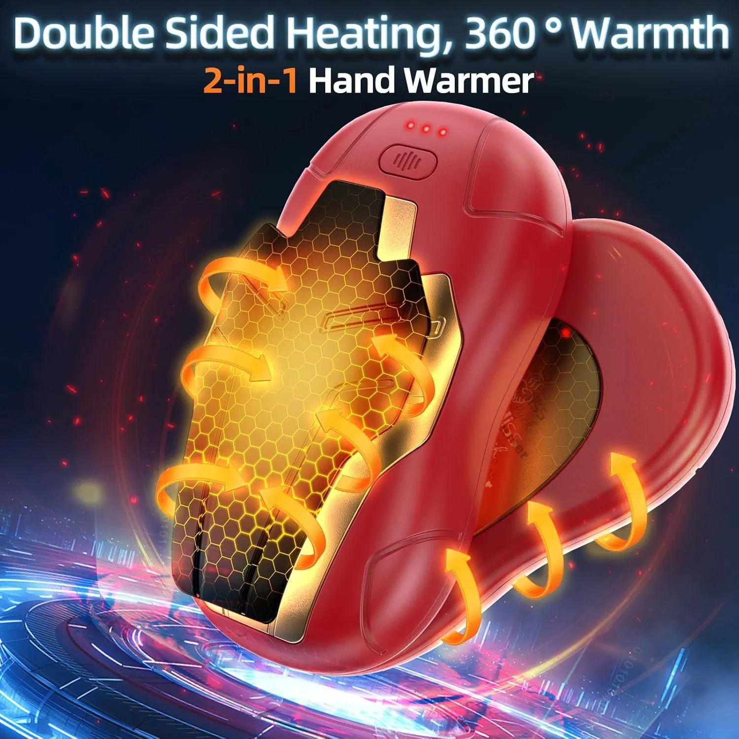 OEM Portable Reusable USB Hand Warmer Winter Gift Fast Heating Rechargeable Heater