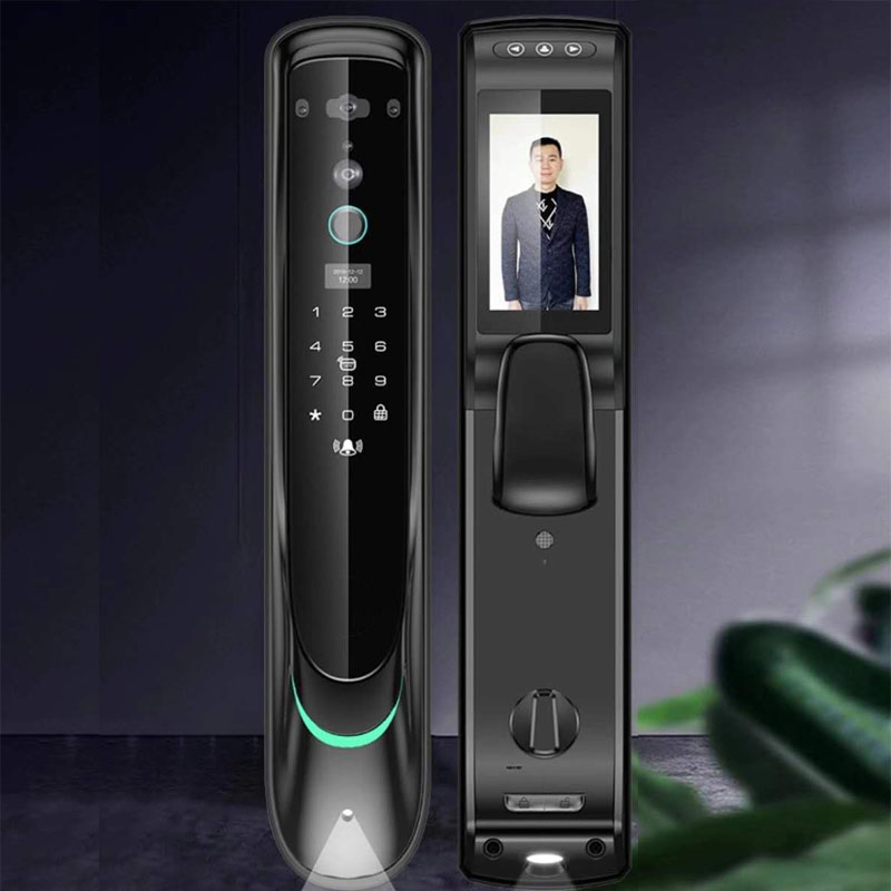 3D Face Recogniton Fingerprint Password IC Card Unlock Smart Door Lock