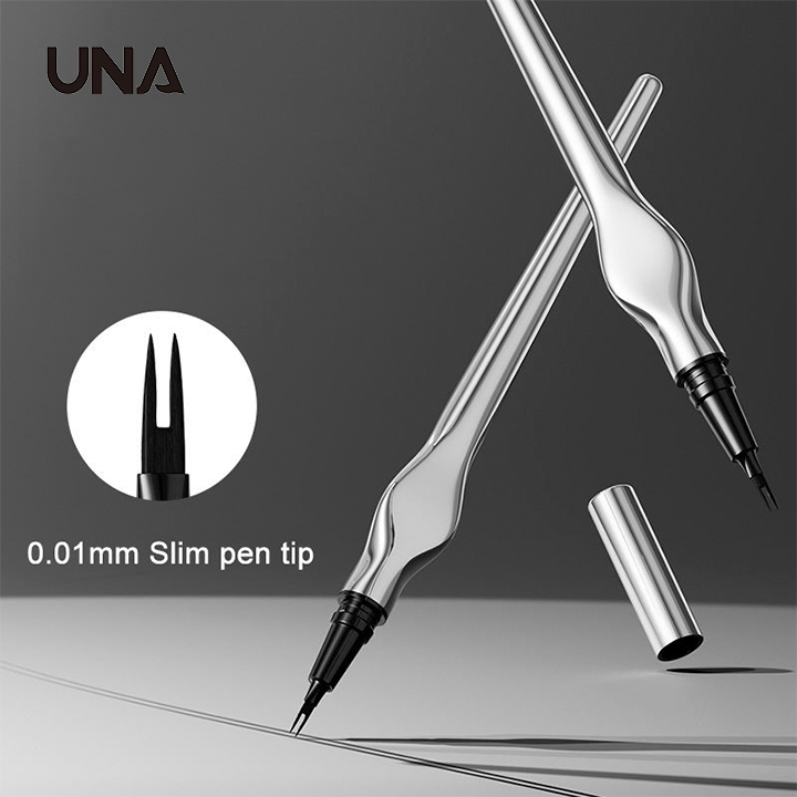 2 Tips Slim Eyebrow Makeup Tools Long Wear 2 Forks Micro Wild Eye Brow Pencil Custom Logo Liquid Gel Eyebrow Gel Waterproof