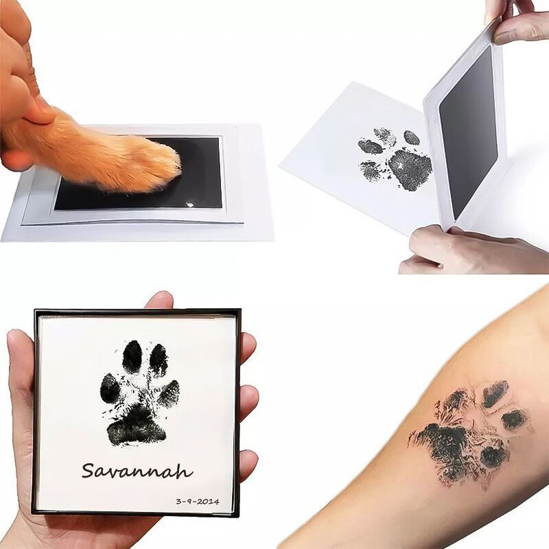 Pet Paw Prints Kids' Weekly Commemorative Footprint Ink Stamp Pad Toy