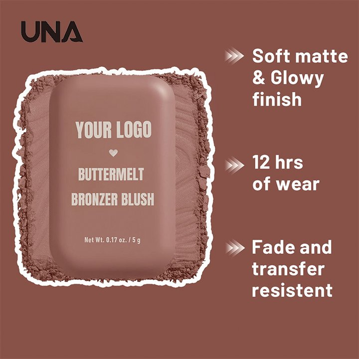 Multi Colors Tanning Long Wearing Matte Natural Blush Bronzer Palette Private Label Contouring Pressed Powder Bronzer