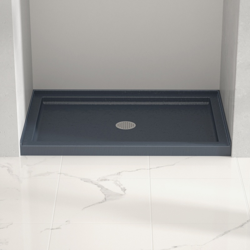 Custom Size Hotel Center Quick Drain Rectangle White Acrylic Shower Tray