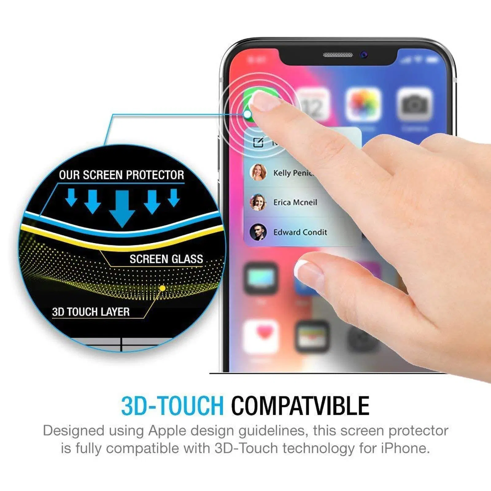 Защитное стекло с приватностью для iPhone 11/XR
