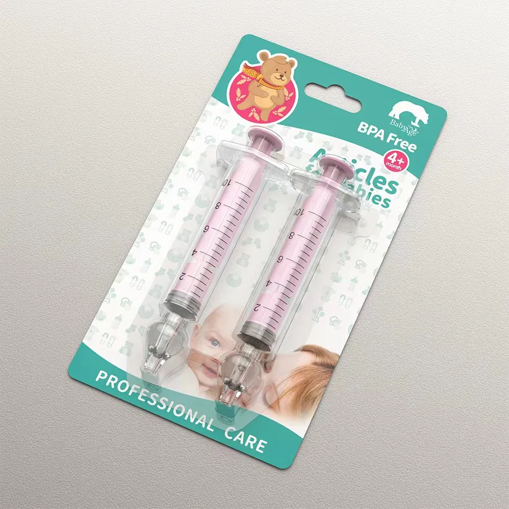 Hot Selling BPA-Free Nasal Irrigator 10ml Syringe Type Baby Nasal Aspirator with Silicone Tip