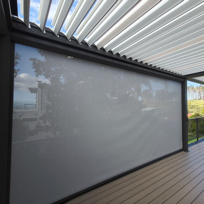 Factory Custom Balcony Privacy Screen Blinds Motorized Blinds Shades Waterproof Roller Blind for Outdoor