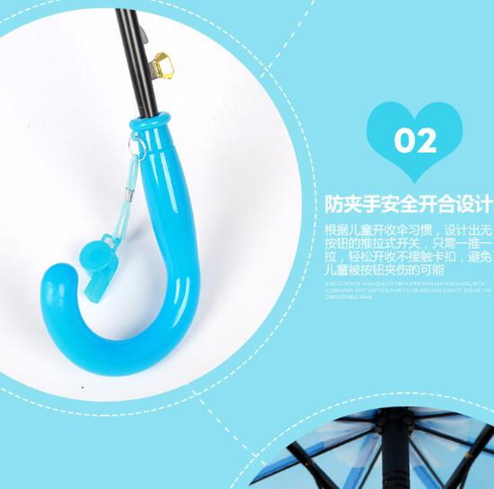 Детский зонт с мультяшным принтом и чехлом