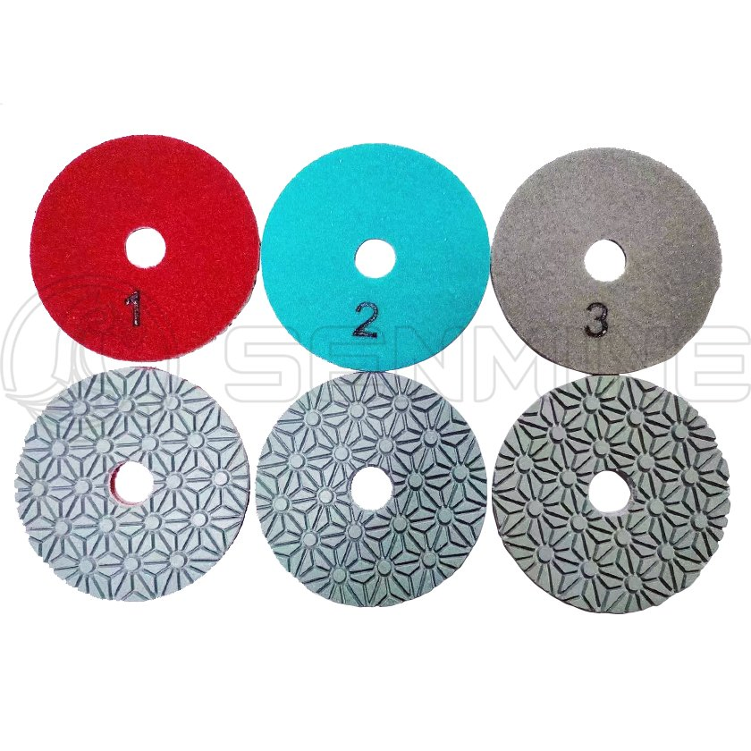 Hot Sale 100mm Different Grit Granite Diamond Polishing Pad