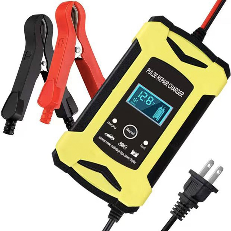 CE Certificate 12V6a AGM Lead Acid Motorcycle Battery Charger with LCD Display