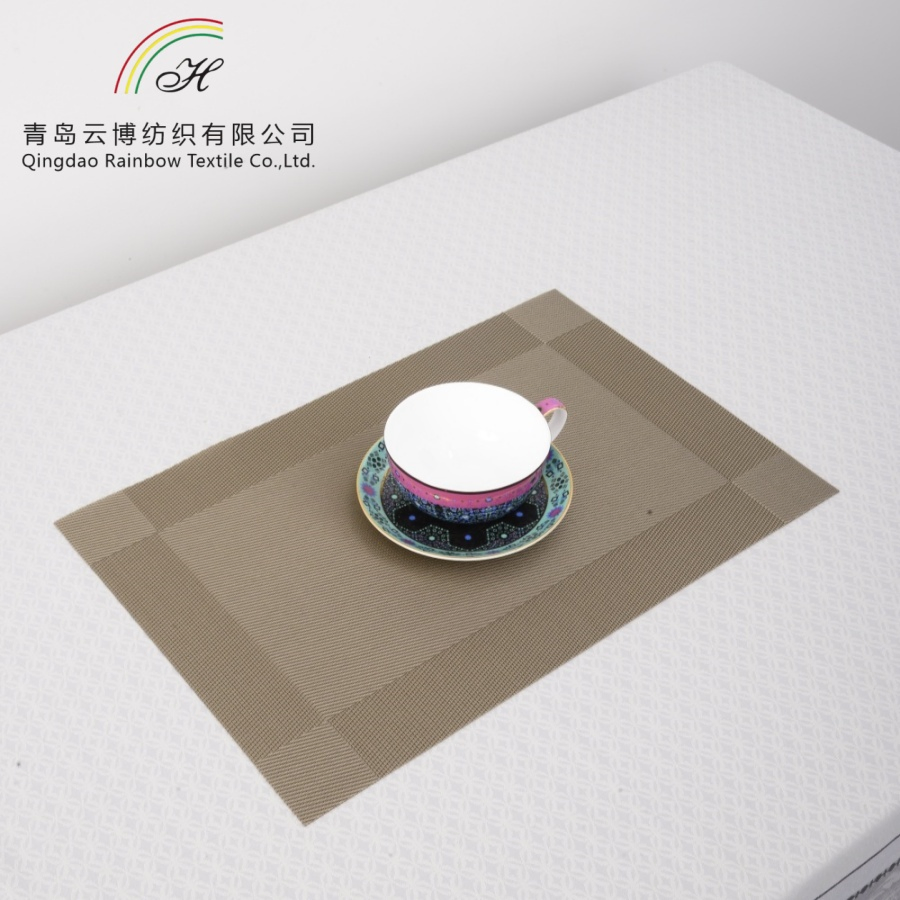 Wholesale Cheap Price Printing Rectangle Dining Table Mats Heat Resistant Placemat for Restaurant