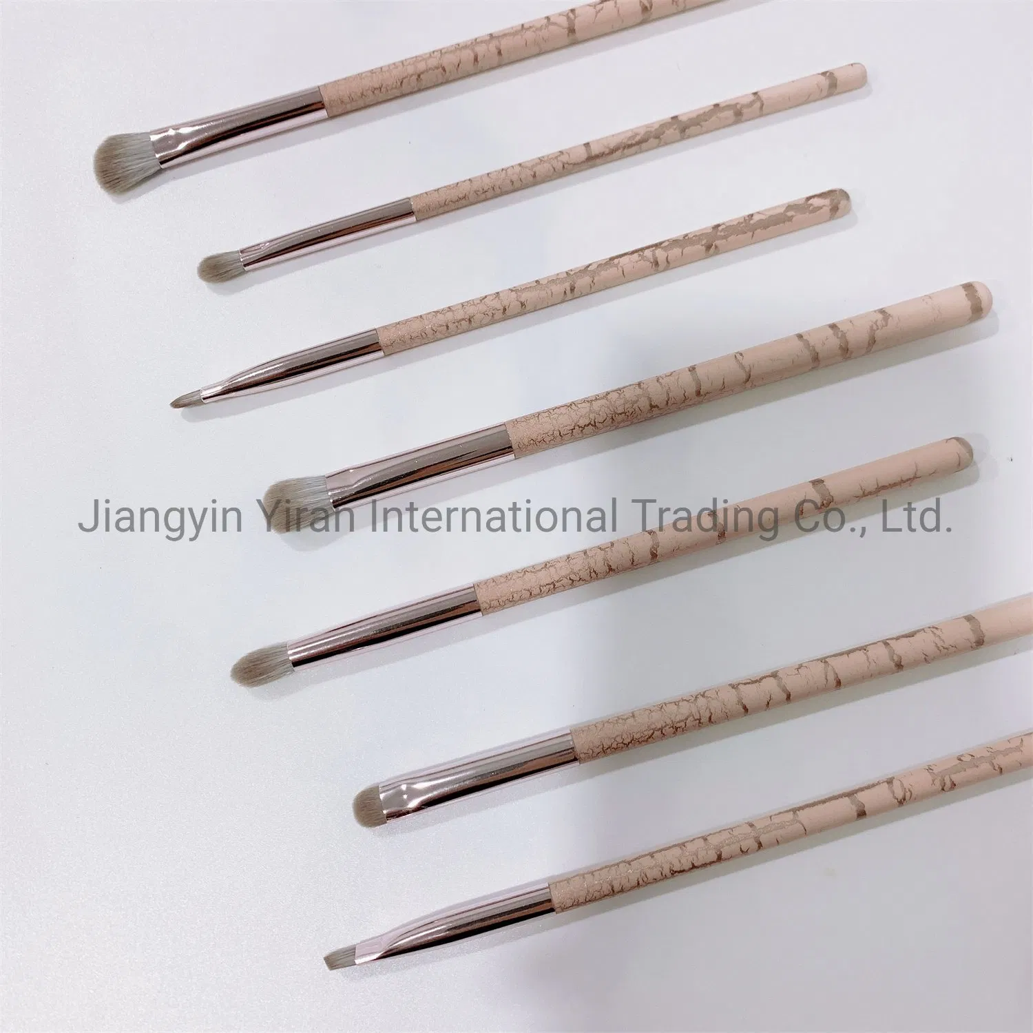 7PCS Eye Makeup Brushes Set with Soft Synthetic Hairs & Real Wood Handle for Eyeshadow, Eyebrow, Angel Nasal Shadow, Eyeliner, Blending, Eyeliner, Concealer
