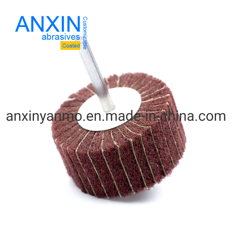 Premium Non-Woven Flap Wheel Sanding Cloth with Shaft