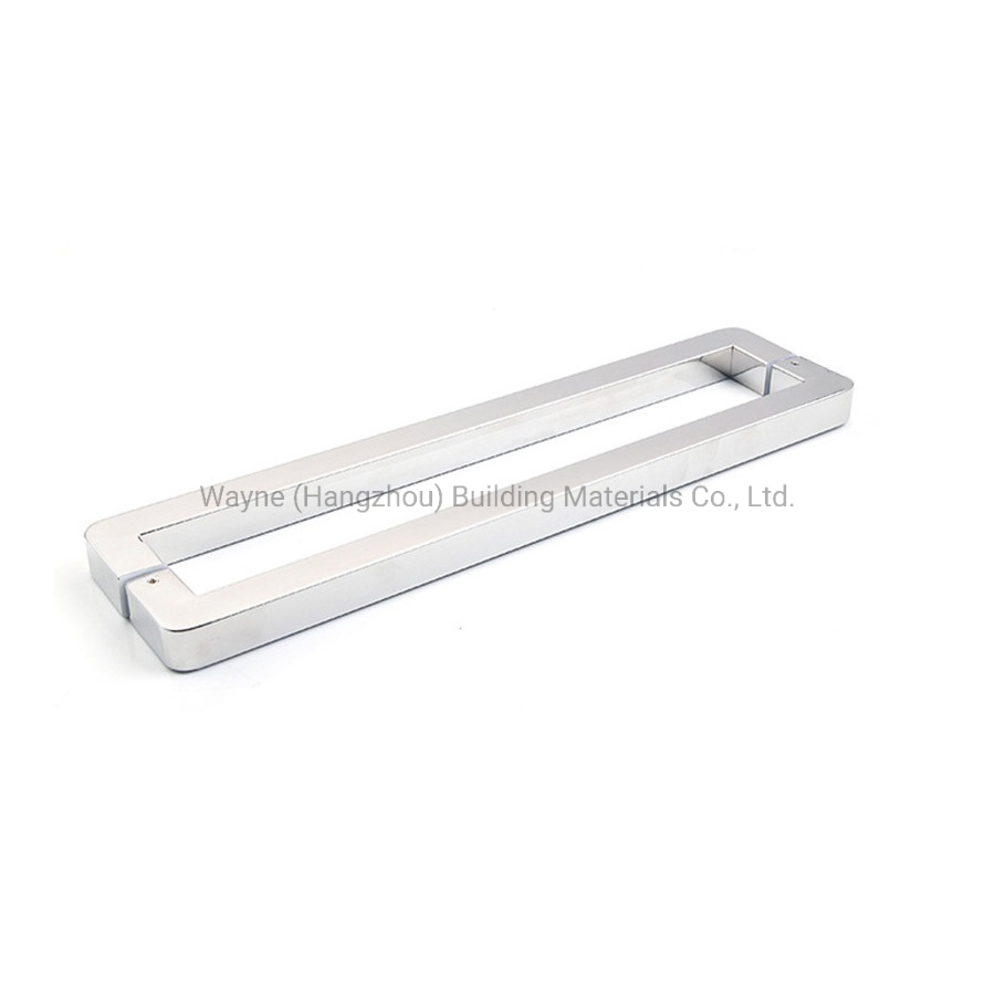 Wholesale Stainless Steel Tube Bathroom Handle Glass Sliding Door Handle Stainless Steel Double Side Push Pull Shower Glass Door Handles
