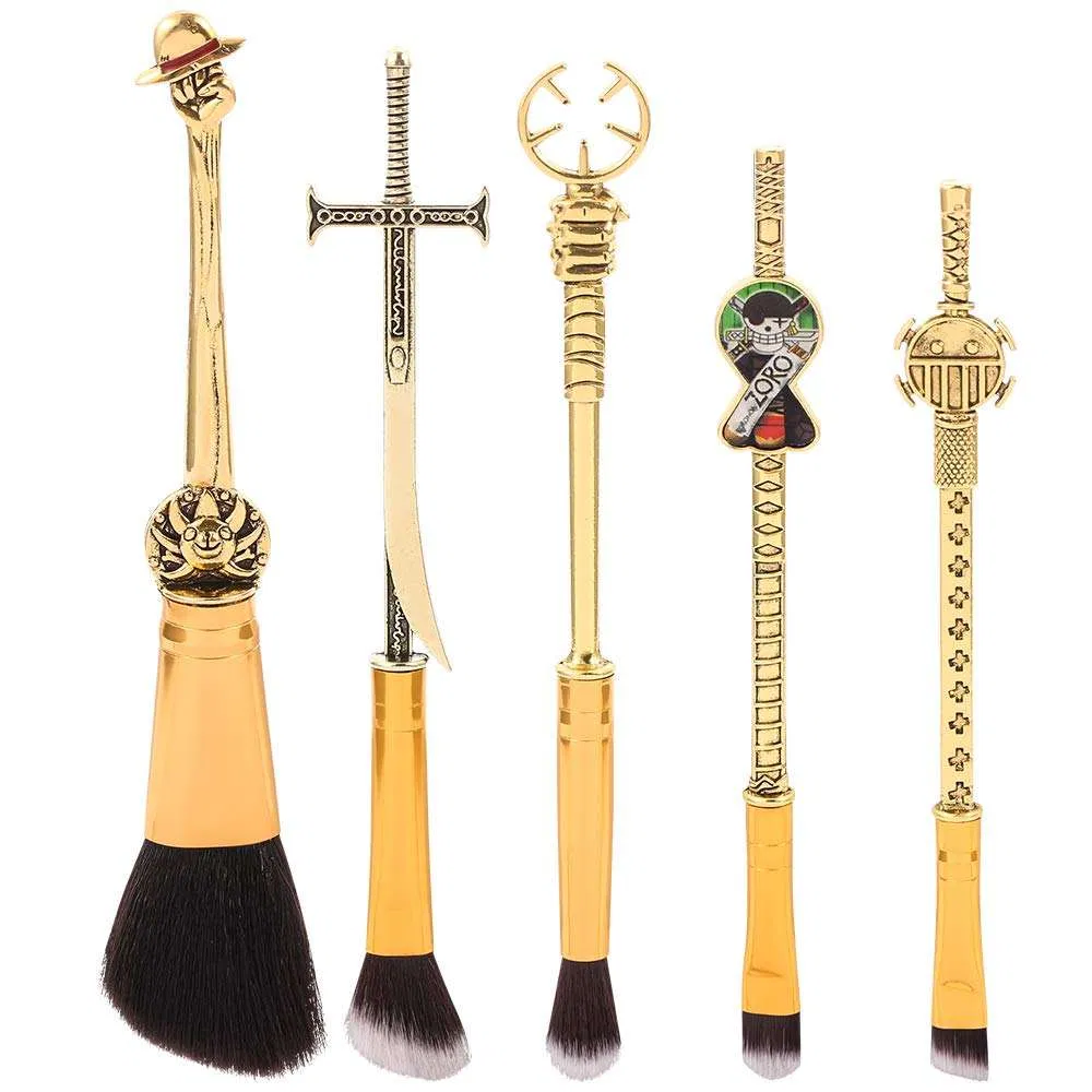 Cartoon Makeup Brush Set Metal Handle Professional Cosmetic Brush Kit
