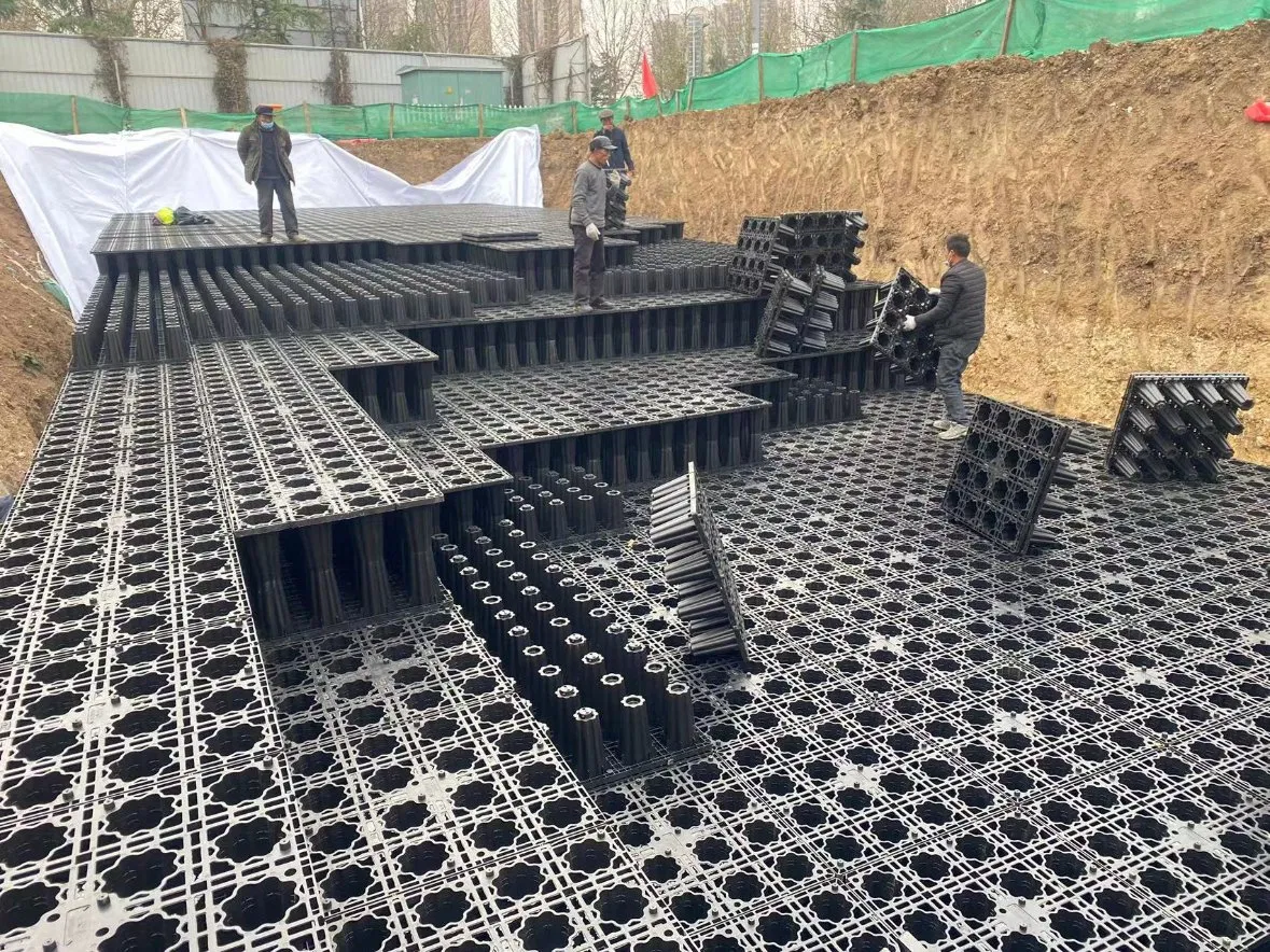 PP Material Rainwater Collection Drainage Cell Tank Module Systems Underground Modular Water Collector for Rainwater