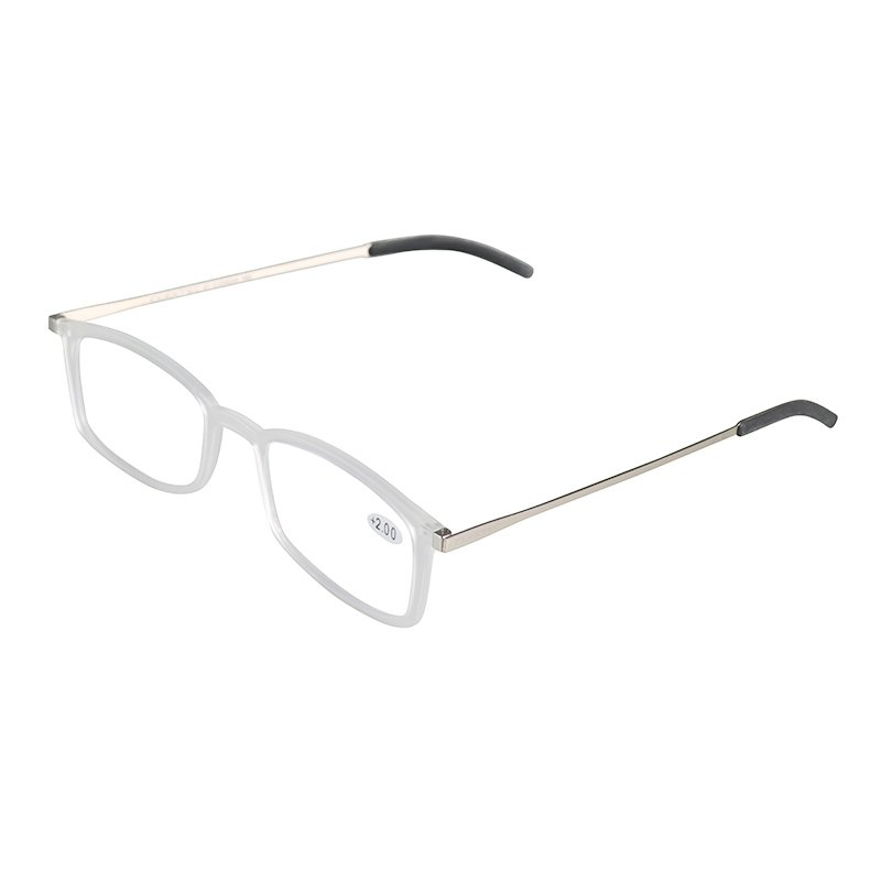 Rectangle Reading Glasses Light Blue Light Blocking with Cases in Ready Stock
