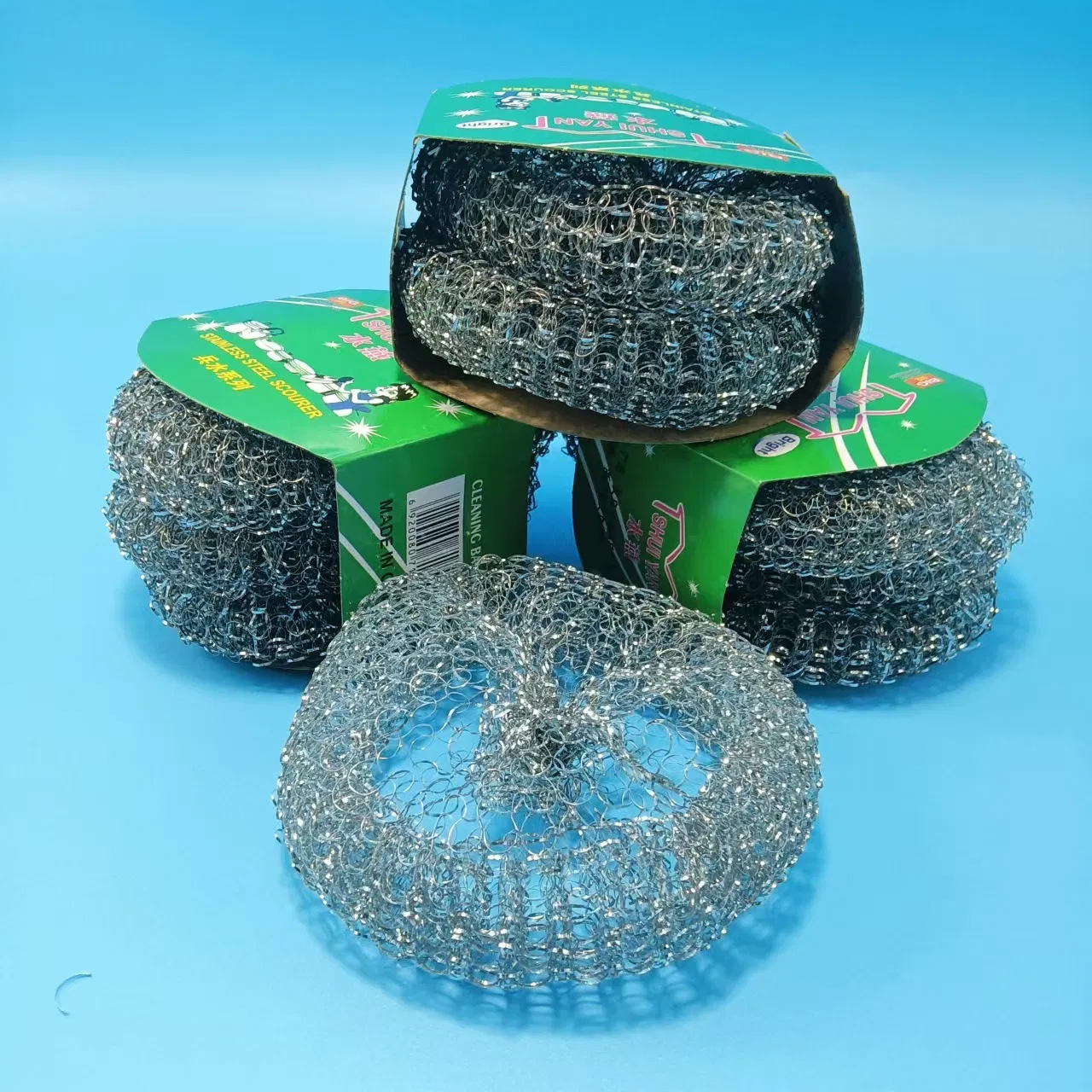 Металлическая мочалка для чистки из нержавеющей стали