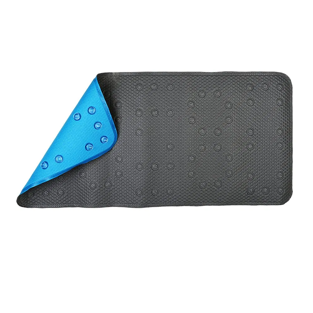 Non-Slip Bathtub Cushion Mat Soft Rubber Textured Bathroom Bathmat Bath Shower Tub Mat with Strong Suction Cups