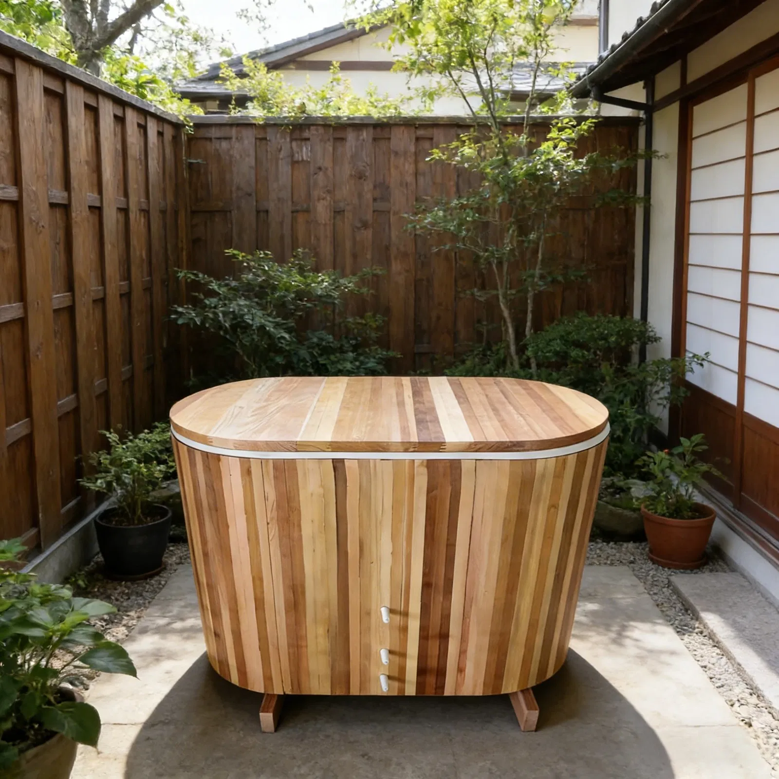 Ванна для ледяного купания Boda из нержавеющей стали и кедра