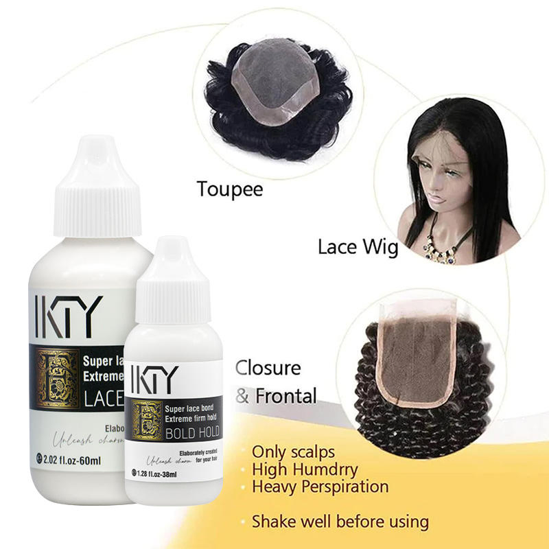 Cangty Sports Private Label Custom Hair Lace Front Glue Waterproof Wig 30ml Glue Strong Hold Hair Lace Glue