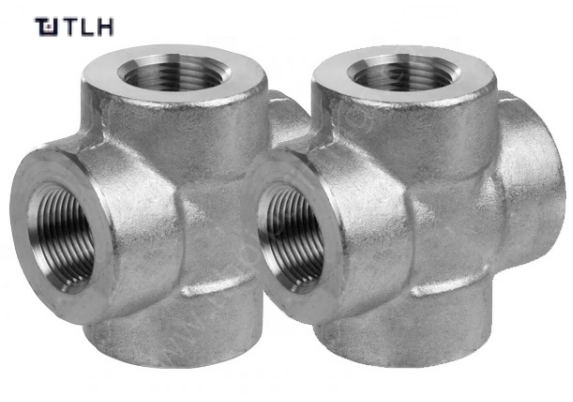 High-Quality Carbon Steel NPT Female Threaded Pipe Cross