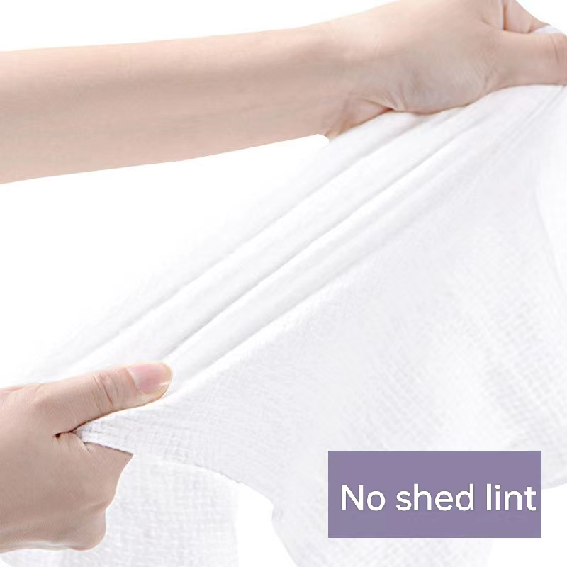30*70cm 80GSM Disposable Microfiber Non-Woven Fabric Bath Towel Pure Cotton Thickened Travel Towel