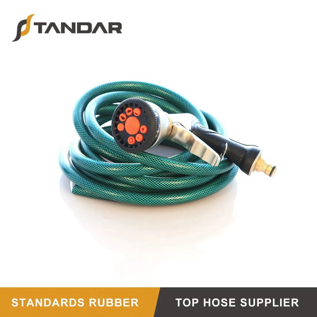 High Pressure Flexible Green PVC Garden Water Fiber Braided Hose