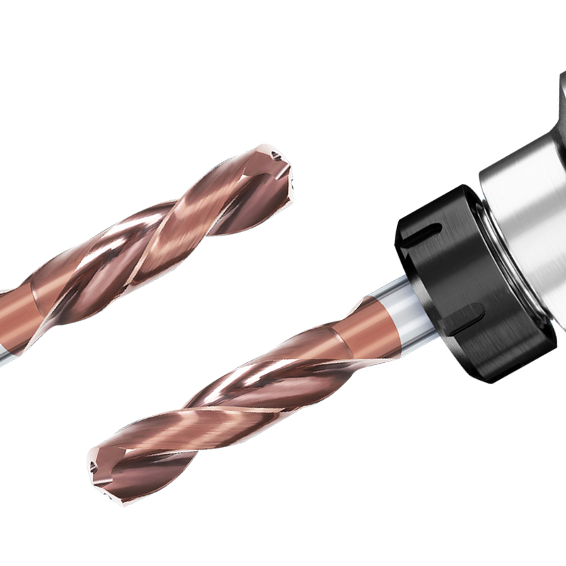 Спиральное сверло с 5% кобальта, цельнометаллическое