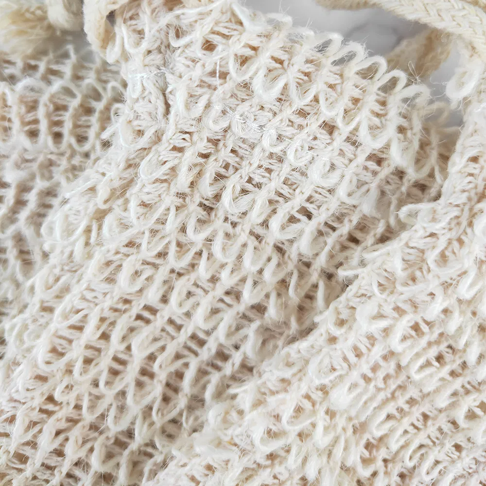 Sisal Soap Mesh Bag with Drawstring