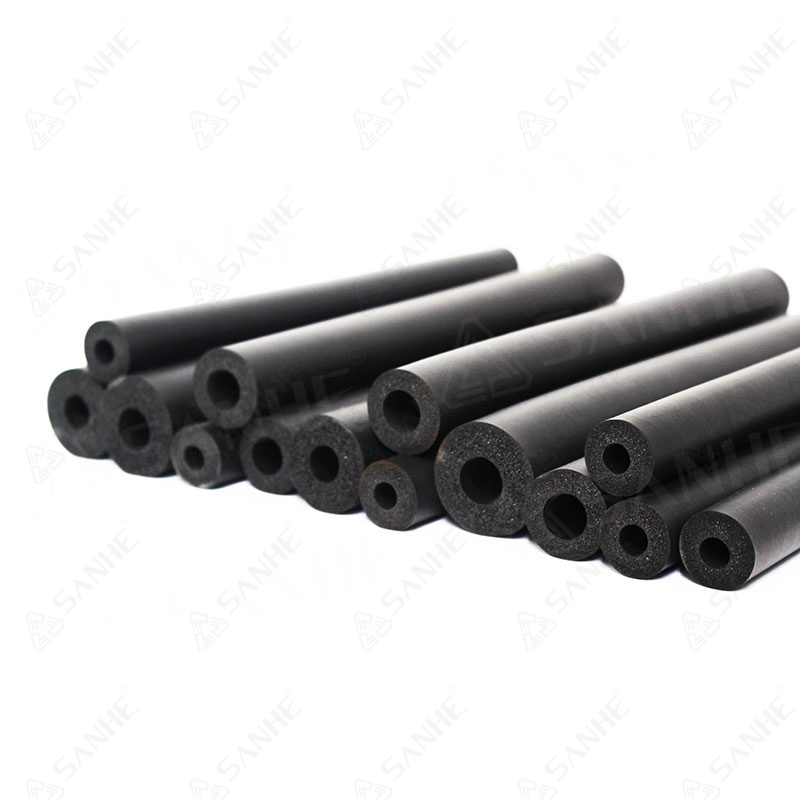 Black Rubber Thermal Insulation HVAC Foam Tube for Refrigeration Copper Pipe Sh-2-7/8