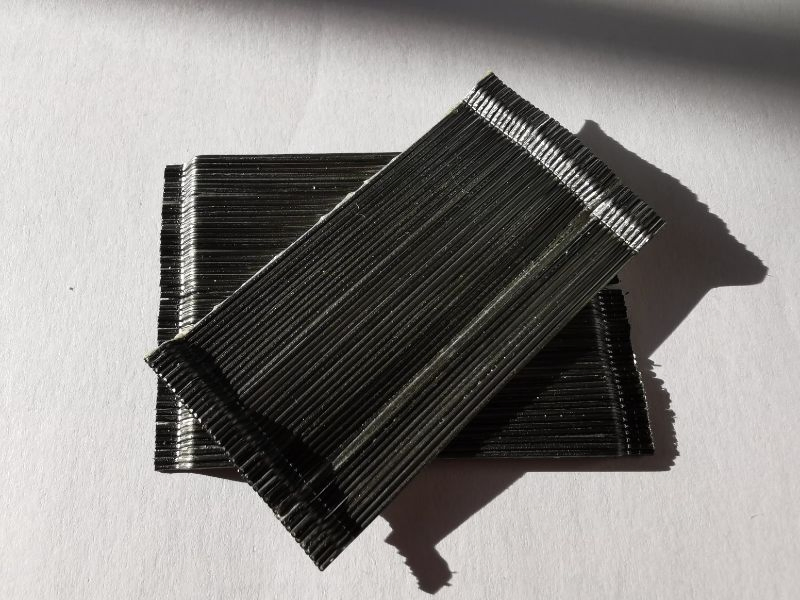Carbon Steel Fiber Glued Diameter 0.75mm Length 60mm