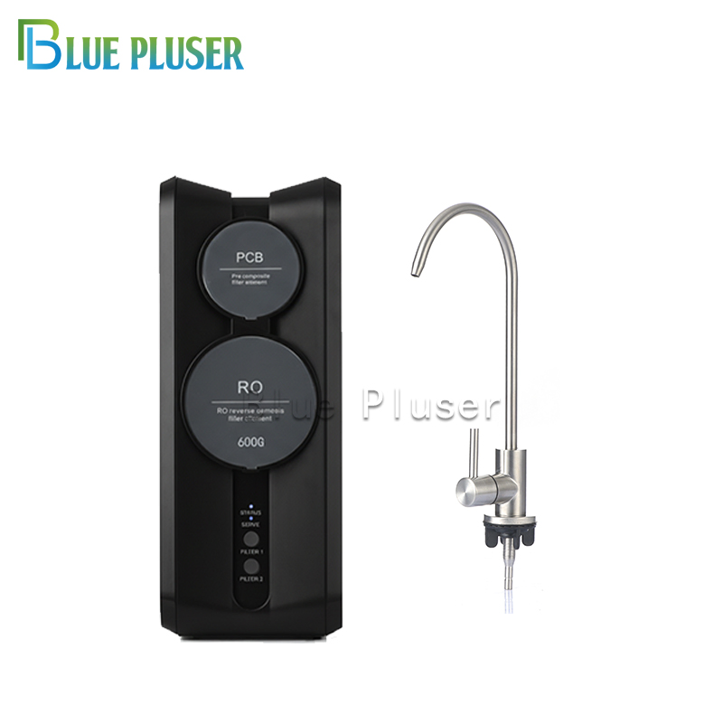 Quiet Running Mini RO System Ppc+600g Press Button Filter Replacement Water Purifier