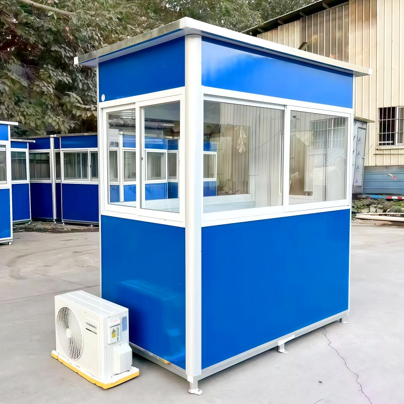 1.5m/2m Outdoor Steel Structure Luxury Modular Mobile Modern Portable Prefab Sentry House for Prefabricated Booth Security Guard Service Kiosks