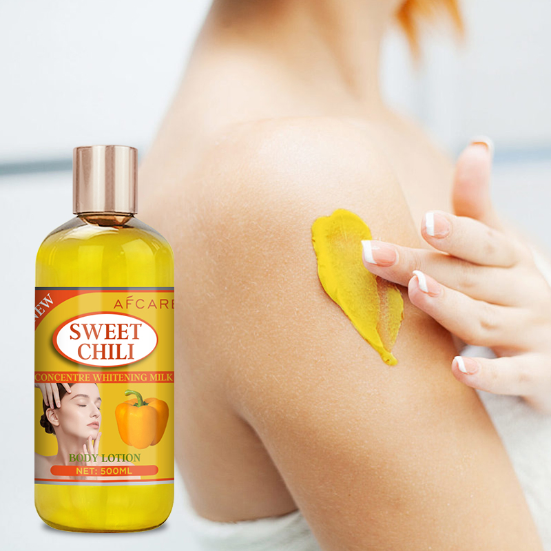 Sulfate-Free Firming, Skin Revitalizer and Hyaluronic Acid Sweet Chili Whitening Body Lotion